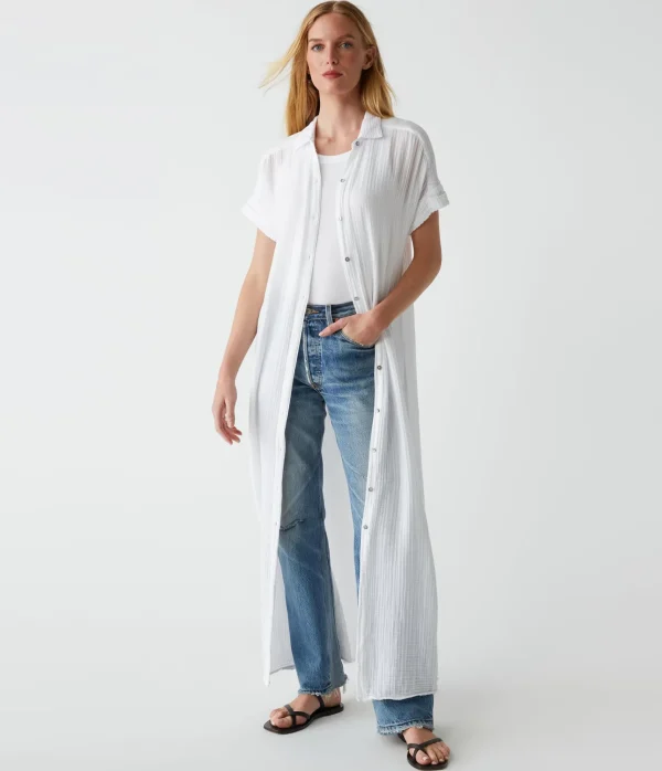 Michael Stars Allen Gauze Shirt Dress- Dresses | Maxi Dresses