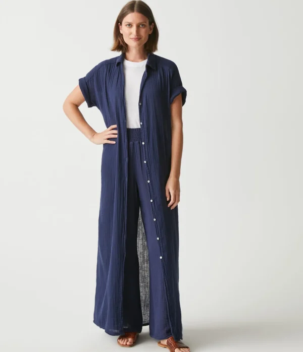 Michael Stars Allen Gauze Shirt Dress- Dresses | Maxi Dresses