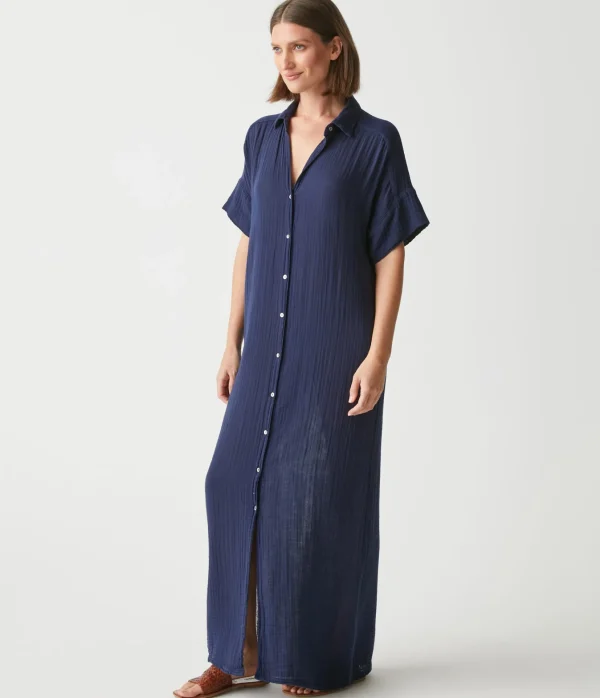 Michael Stars Allen Gauze Shirt Dress- Dresses | Maxi Dresses