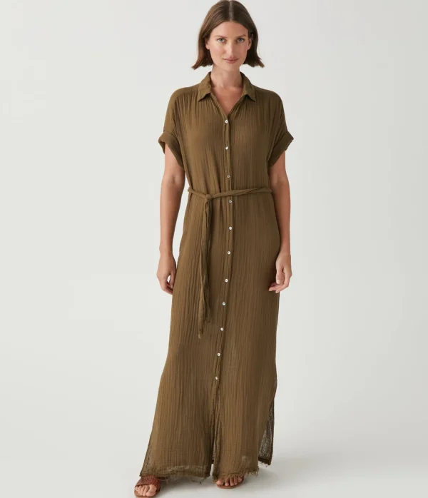 Michael Stars Allen Gauze Shirt Dress- Dresses | Maxi Dresses