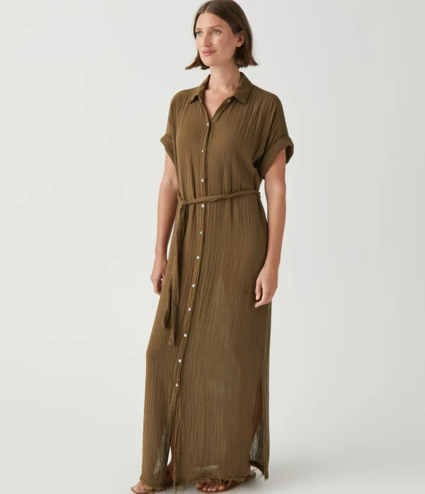 Michael Stars Allen Gauze Shirt Dress- Dresses | Maxi Dresses