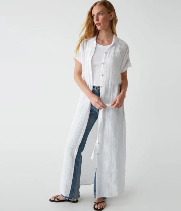 Michael Stars Allen Gauze Shirt Dress- Dresses | Maxi Dresses