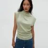Michael Stars Amara Power Shoulder Tee- Tops, Blouses & Shirts | T-Shirts