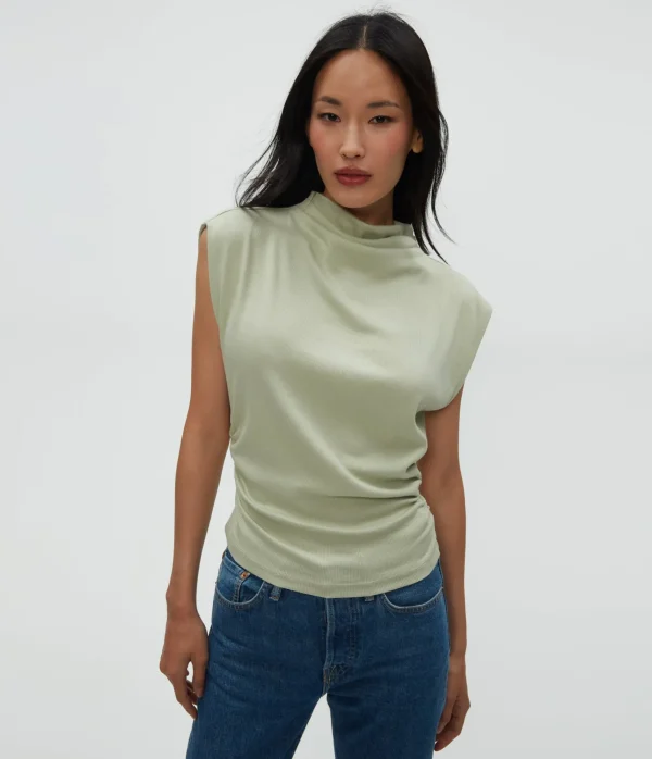 Michael Stars Amara Power Shoulder Tee- Tops, Blouses & Shirts | T-Shirts