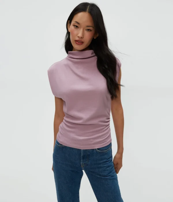 Michael Stars Amara Power Shoulder Tee- Tops, Blouses & Shirts | T-Shirts