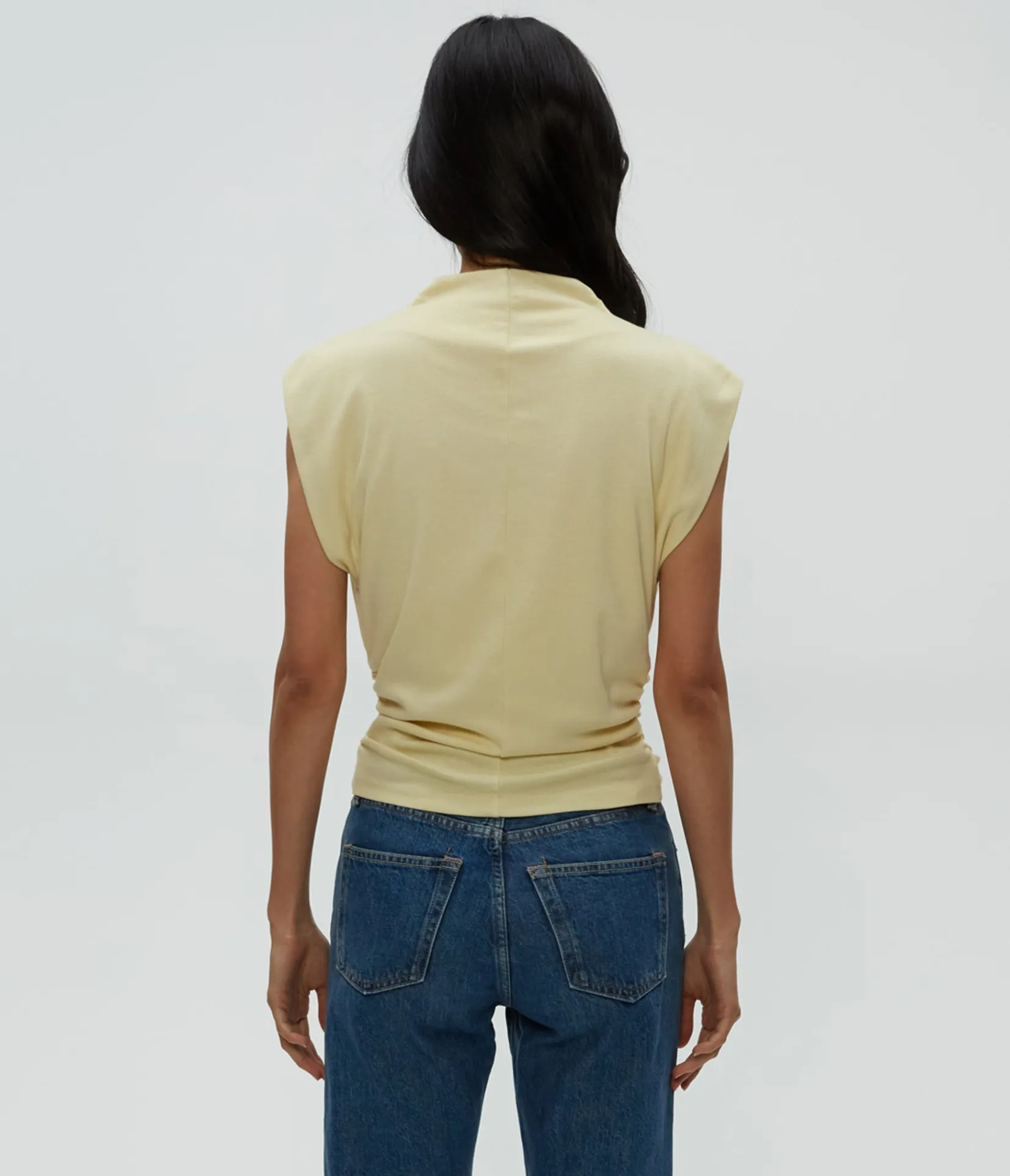 amara_power_shoulder_tee_19.webp Michael Stars Amara Power Shoulder Tee- Tops, Blouses & Shirts | T-Shirts
