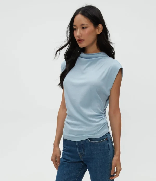 Michael Stars Amara Power Shoulder Tee- Tops, Blouses & Shirts | T-Shirts