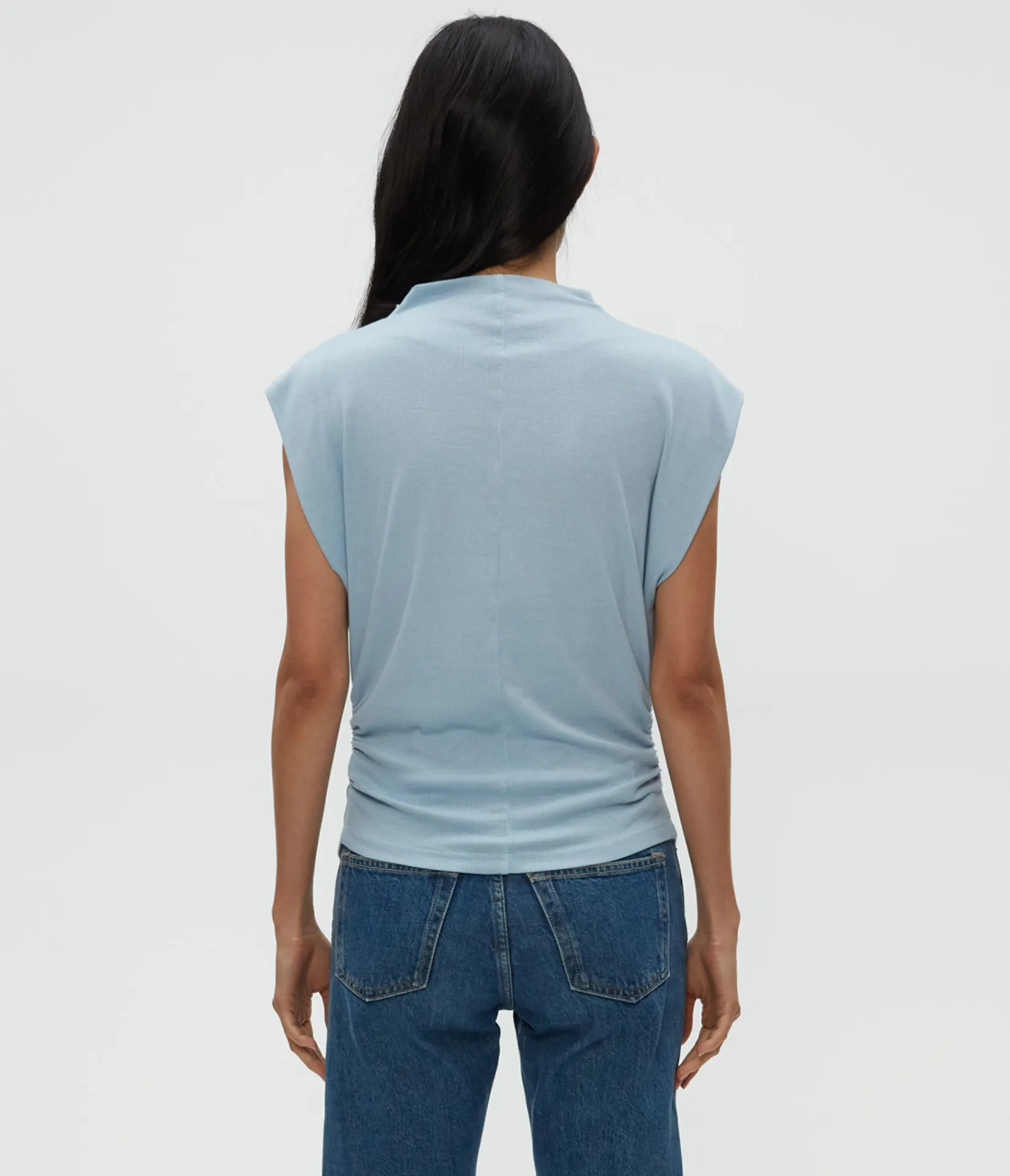 amara_power_shoulder_tee_23.webp Michael Stars Amara Power Shoulder Tee- Tops, Blouses & Shirts | T-Shirts