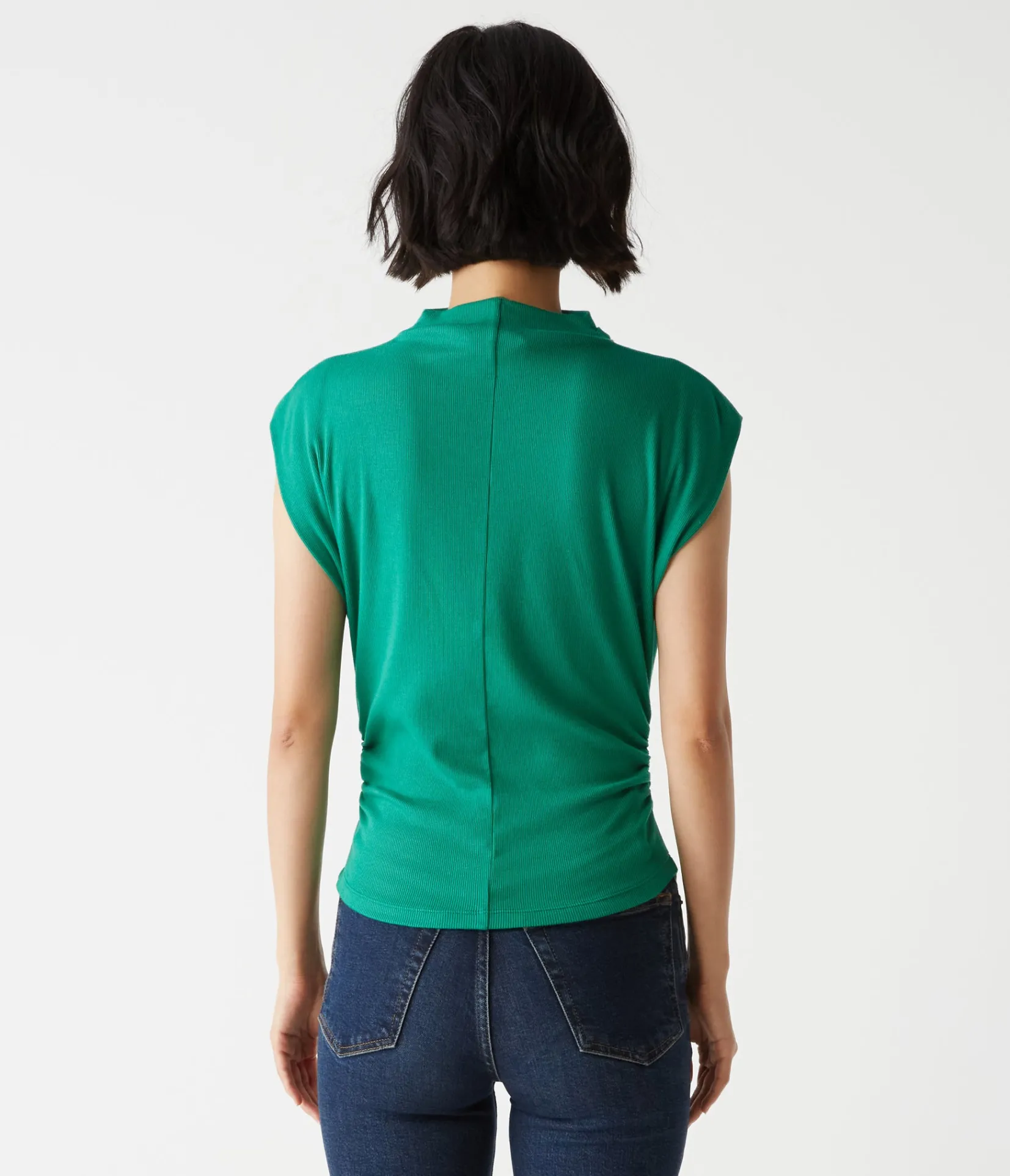 amara_power_shoulder_tee_31.webp Michael Stars Amara Power Shoulder Tee- Tops, Blouses & Shirts | T-Shirts