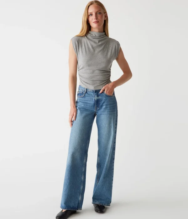 Michael Stars Amara Power Shoulder Tee- Tops, Blouses & Shirts | T-Shirts