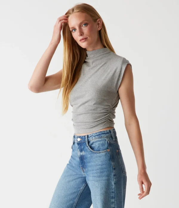 Michael Stars Amara Power Shoulder Tee- Tops, Blouses & Shirts | T-Shirts
