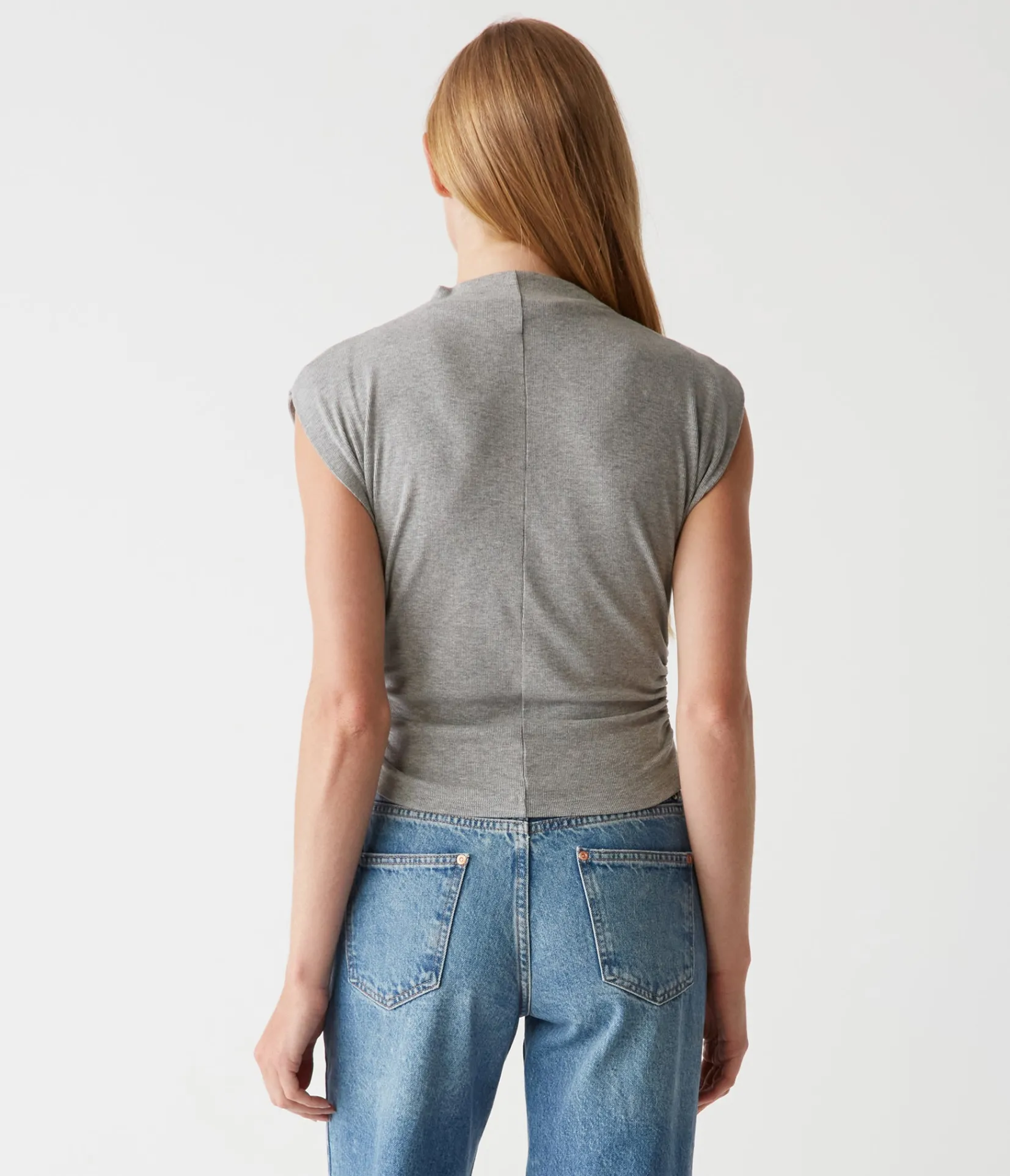 amara_power_shoulder_tee_35.webp Michael Stars Amara Power Shoulder Tee- Tops, Blouses & Shirts | T-Shirts