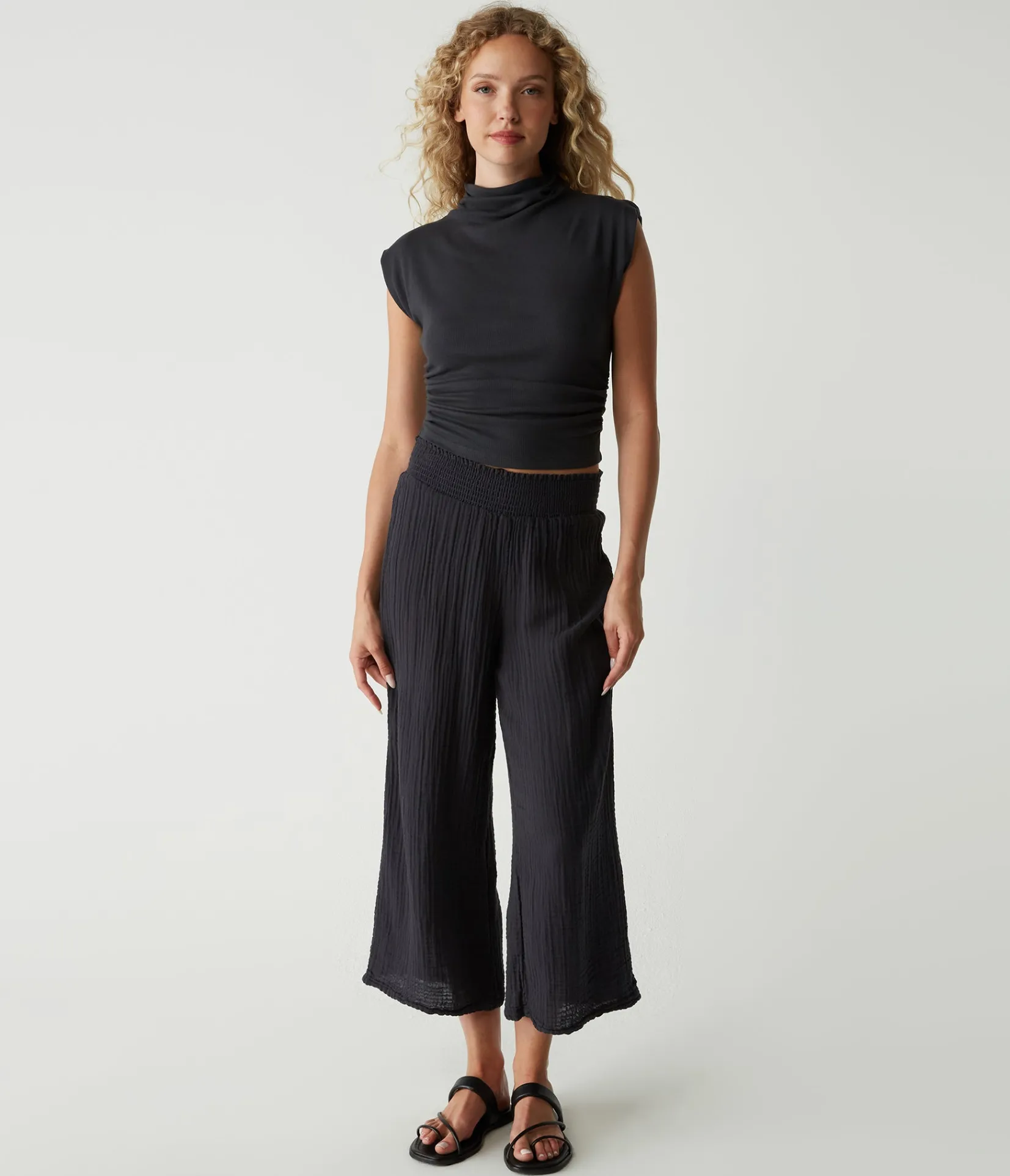 amara_power_shoulder_tee_41.webp Michael Stars Amara Power Shoulder Tee- Tops, Blouses & Shirts | T-Shirts