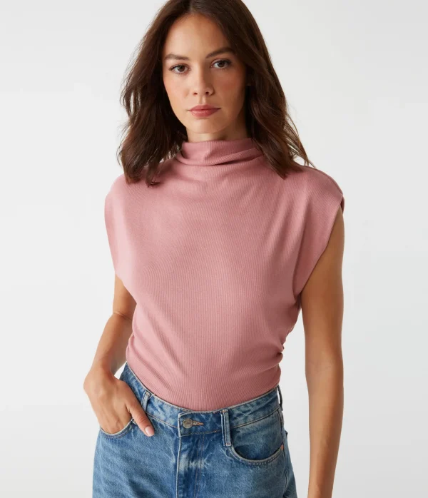 Michael Stars Amara Power Shoulder Tee- Tops, Blouses & Shirts | T-Shirts