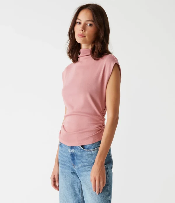 Michael Stars Amara Power Shoulder Tee- Tops, Blouses & Shirts | T-Shirts