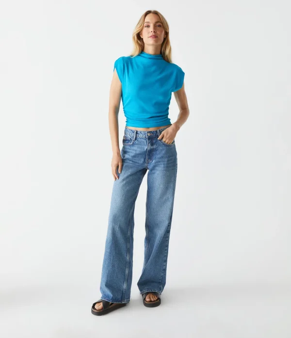Michael Stars Amara Power Shoulder Tee- Tops, Blouses & Shirts | T-Shirts