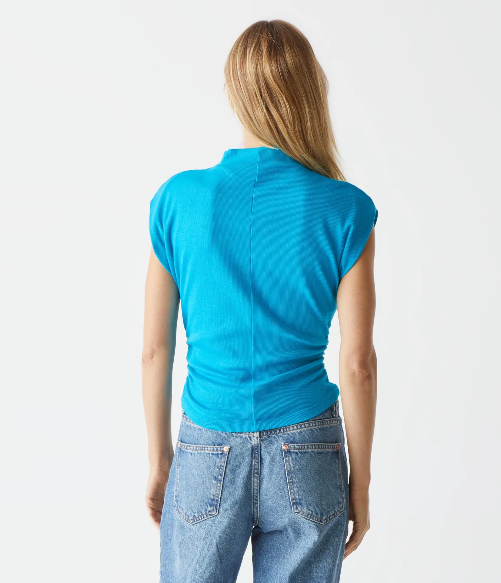 amara_power_shoulder_tee_59.webp Michael Stars Amara Power Shoulder Tee- Tops, Blouses & Shirts | T-Shirts