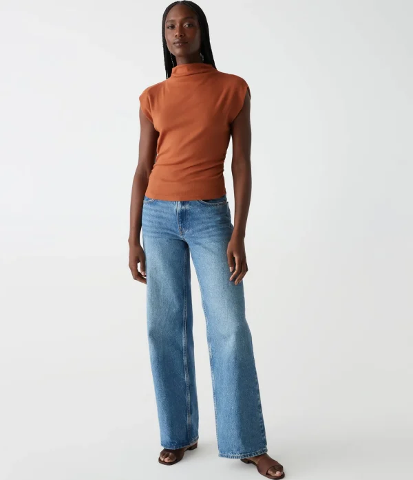 Michael Stars Amara Power Shoulder Tee- Tops, Blouses & Shirts | T-Shirts