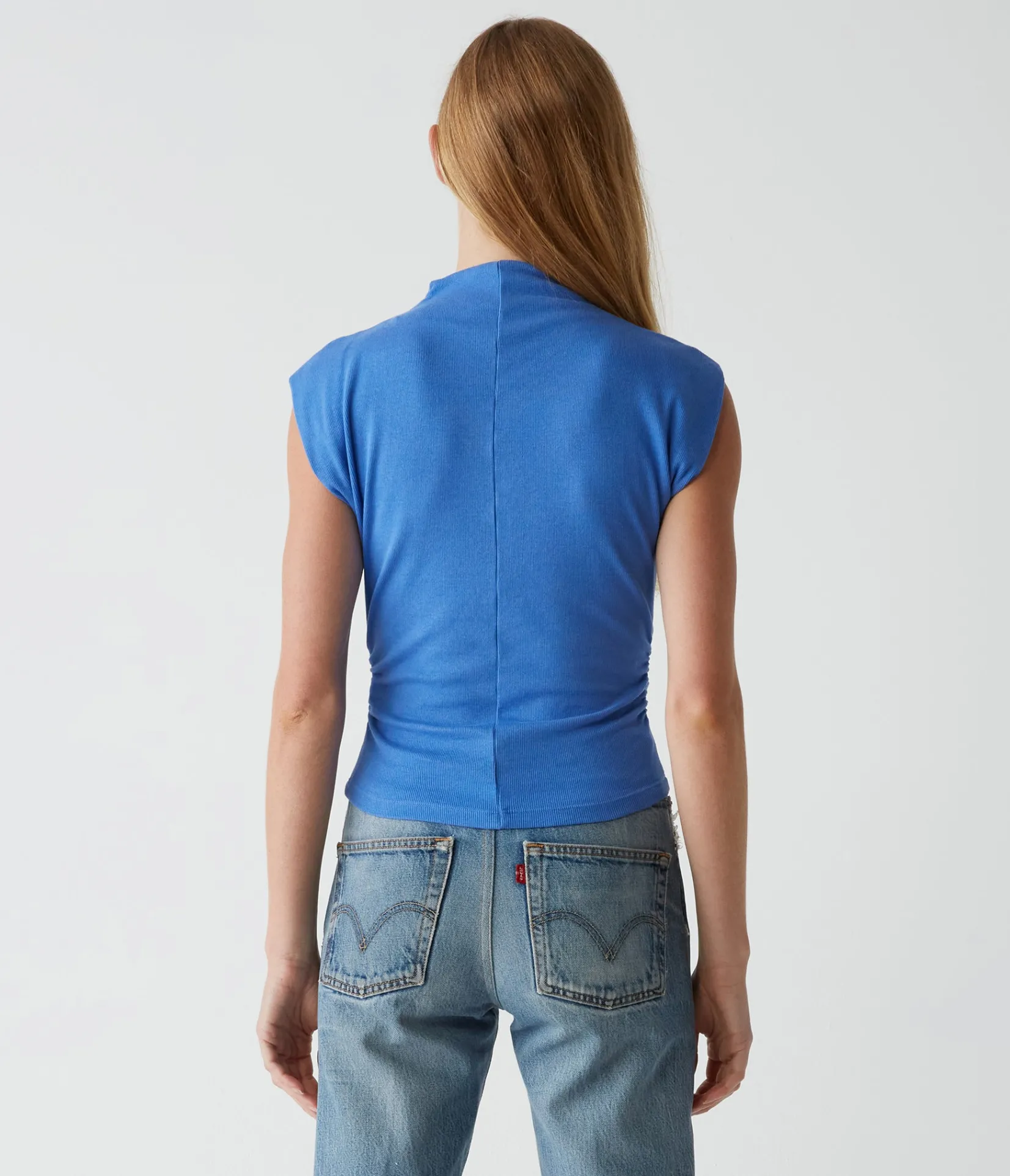 amara_power_shoulder_tee_67.webp Michael Stars Amara Power Shoulder Tee- Tops, Blouses & Shirts | T-Shirts