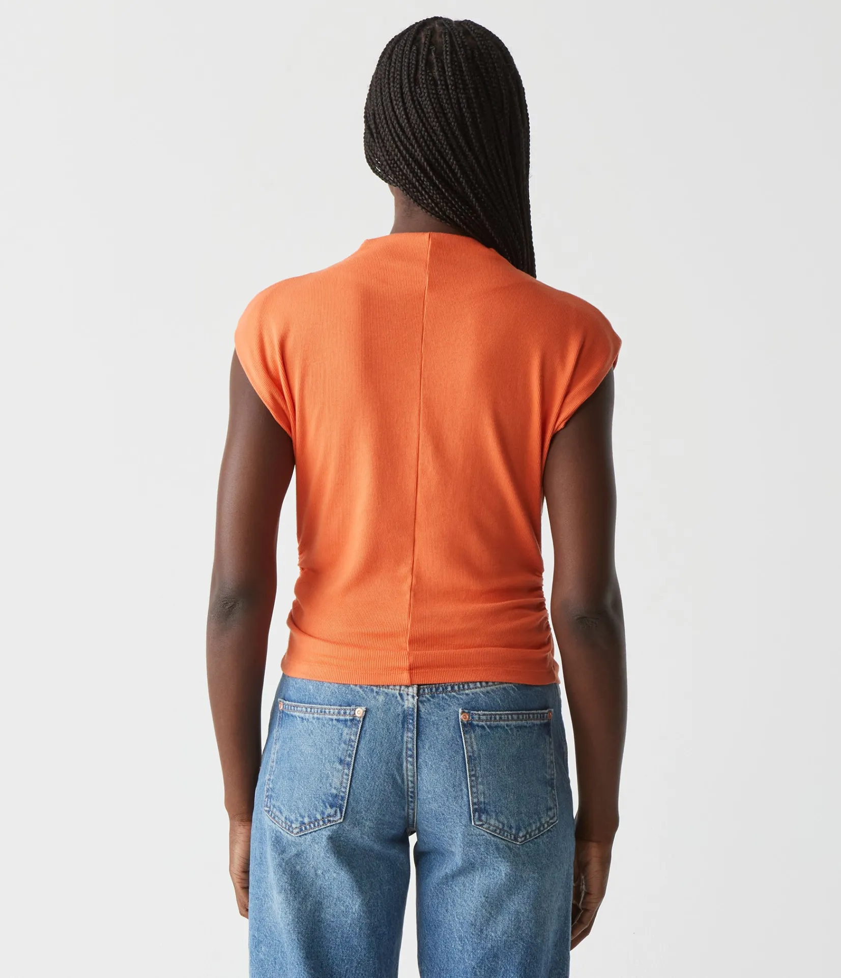 amara_power_shoulder_tee_79.webp Michael Stars Amara Power Shoulder Tee- Tops, Blouses & Shirts | T-Shirts