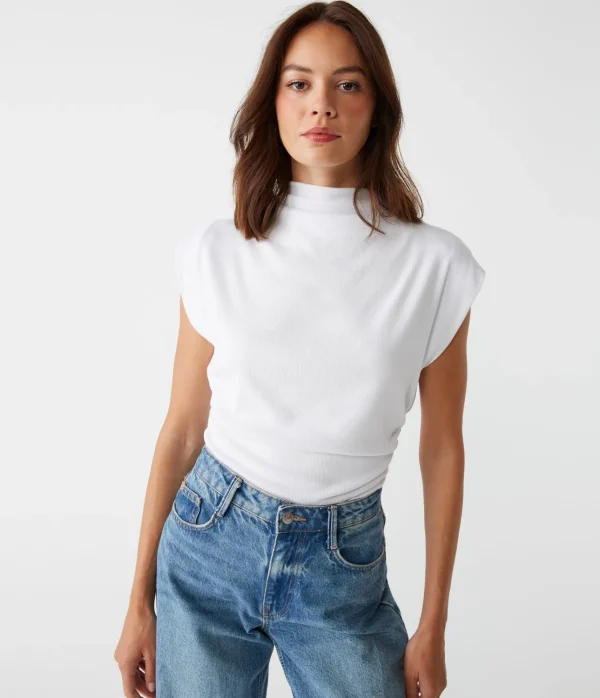 Michael Stars Amara Power Shoulder Tee- Tops, Blouses & Shirts | T-Shirts