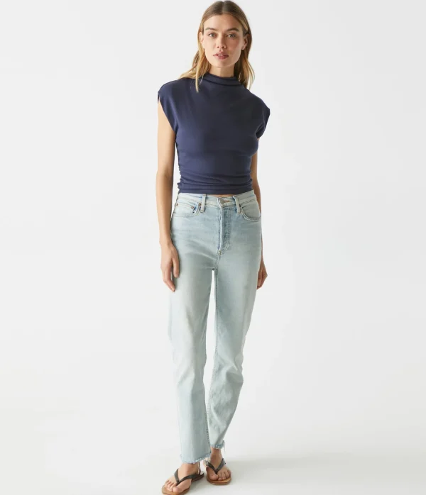 Michael Stars Amara Power Shoulder Tee- Tops, Blouses & Shirts | T-Shirts