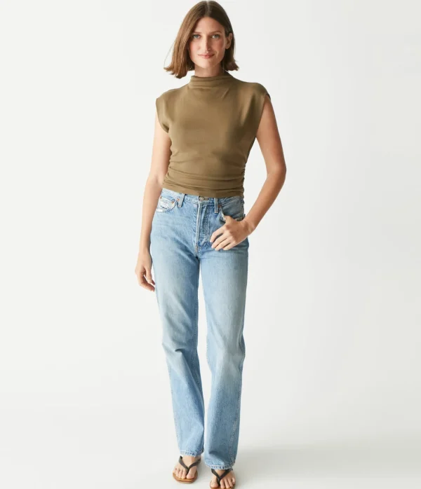 Michael Stars Amara Power Shoulder Tee- Tops, Blouses & Shirts | T-Shirts
