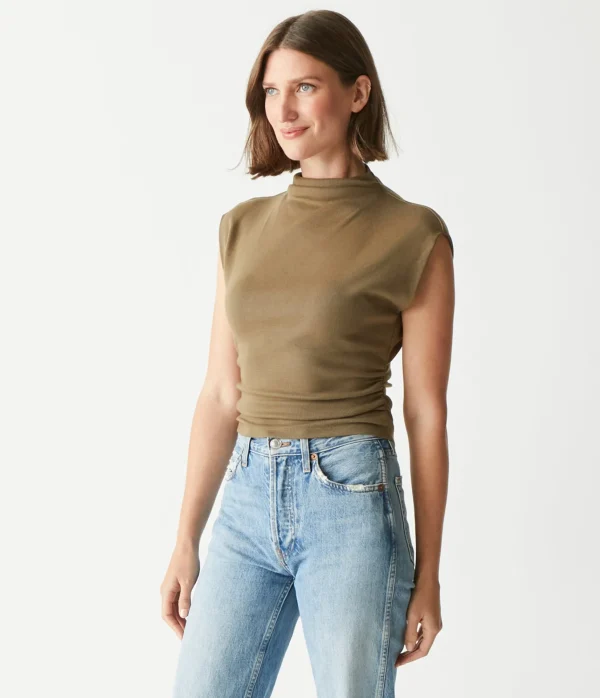 Michael Stars Amara Power Shoulder Tee- Tops, Blouses & Shirts | T-Shirts