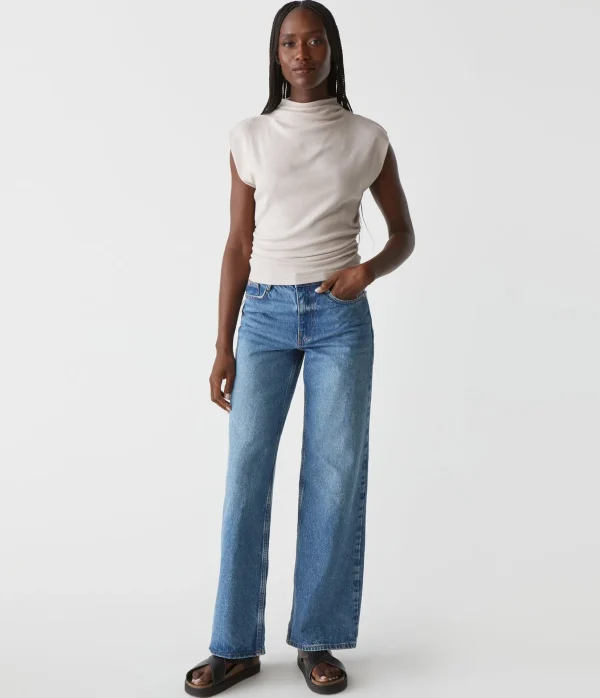 Michael Stars Amara Power Shoulder Tee- Tops, Blouses & Shirts | T-Shirts
