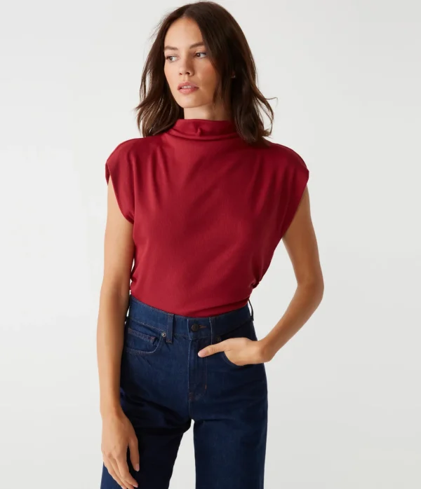 Michael Stars Amara Power Shoulder Tee- Tops, Blouses & Shirts | T-Shirts