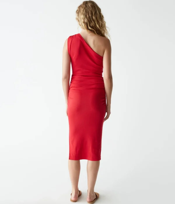 Michael Stars Andrea One Shoulder Midi Dress- Dresses | Midi Dresses