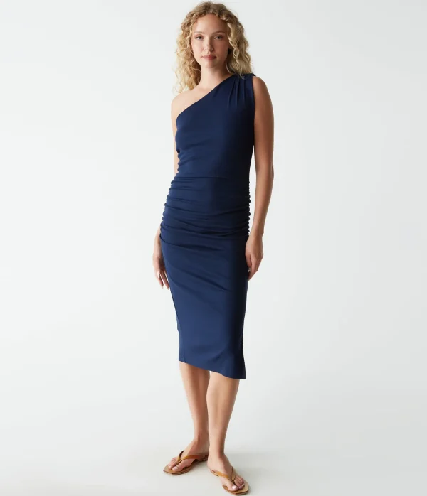 Michael Stars Andrea One Shoulder Midi Dress- Dresses | Midi Dresses