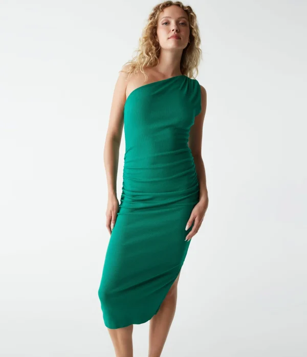 Michael Stars Andrea One Shoulder Midi Dress- Dresses | Midi Dresses