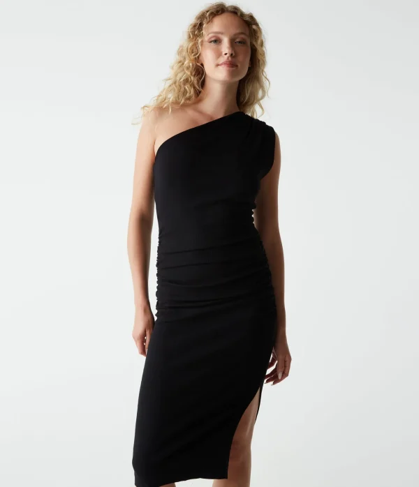 Michael Stars Andrea One Shoulder Midi Dress- Dresses | Midi Dresses