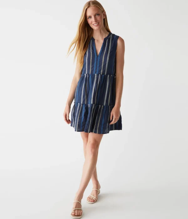 Michael Stars Anna Tiered Dress- Dresses | Mini Dresses