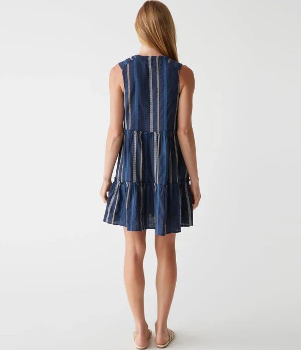 Michael Stars Anna Tiered Dress- Dresses | Mini Dresses