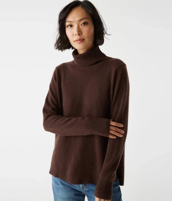 Michael Stars Audrey Cashmere Turtleneck Sweater- Sweaters & Cardigans