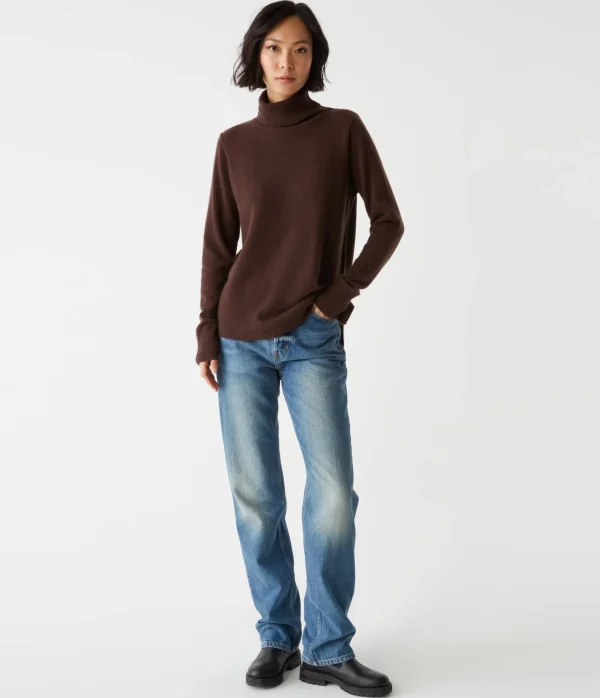 Michael Stars Audrey Cashmere Turtleneck Sweater- Sweaters & Cardigans