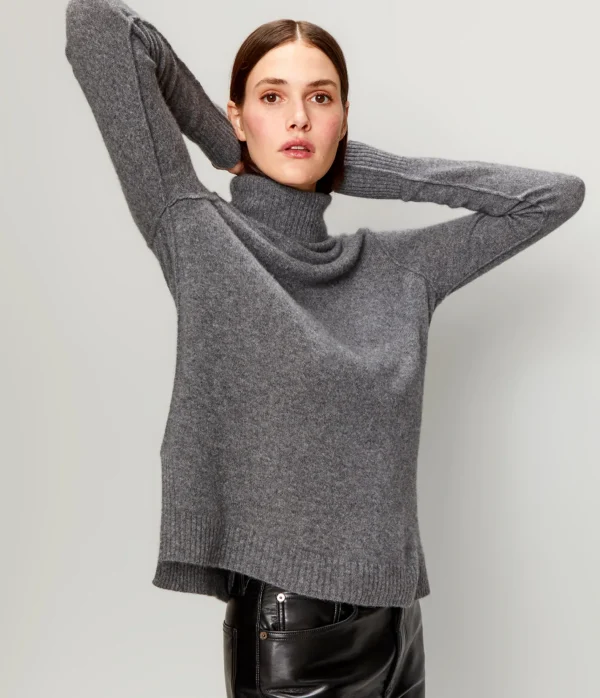 Michael Stars Audrey Cashmere Turtleneck Sweater- Sweaters & Cardigans