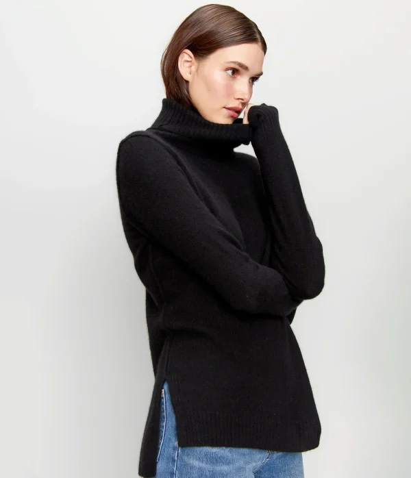 Michael Stars Audrey Cashmere Turtleneck Sweater- Sweaters & Cardigans