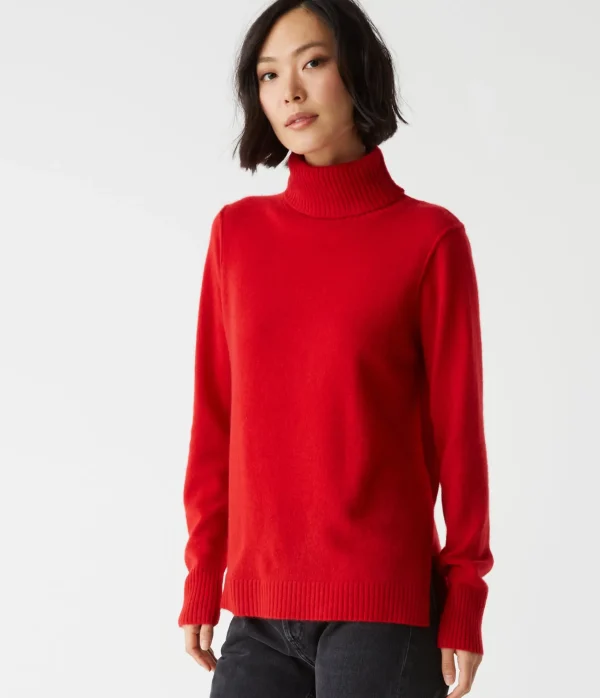 Michael Stars Audrey Cashmere Turtleneck Sweater- Sweaters & Cardigans