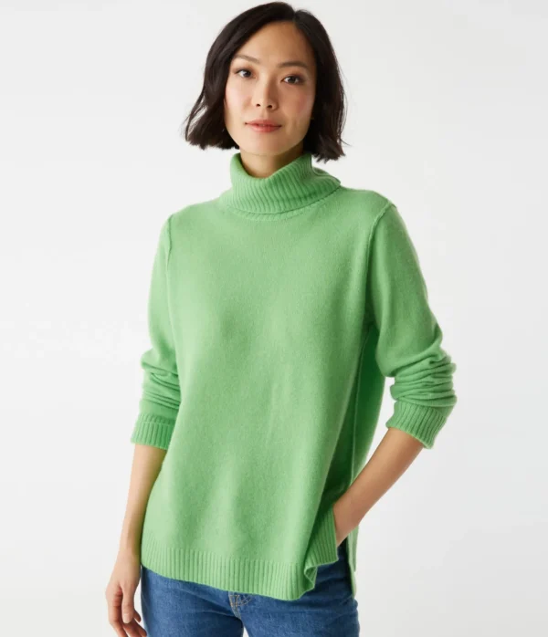 Michael Stars Audrey Cashmere Turtleneck Sweater- Sweaters & Cardigans