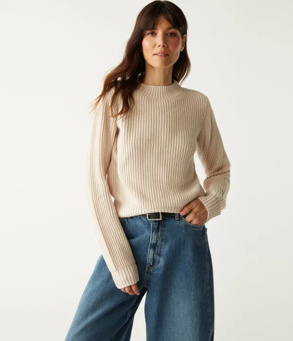 Michael Stars Barb Popover Sweater- Sweaters & Cardigans