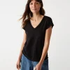 Michael Stars Baxter V-Neck Tee- T-Shirts | Supima Cotton T-Shirts
