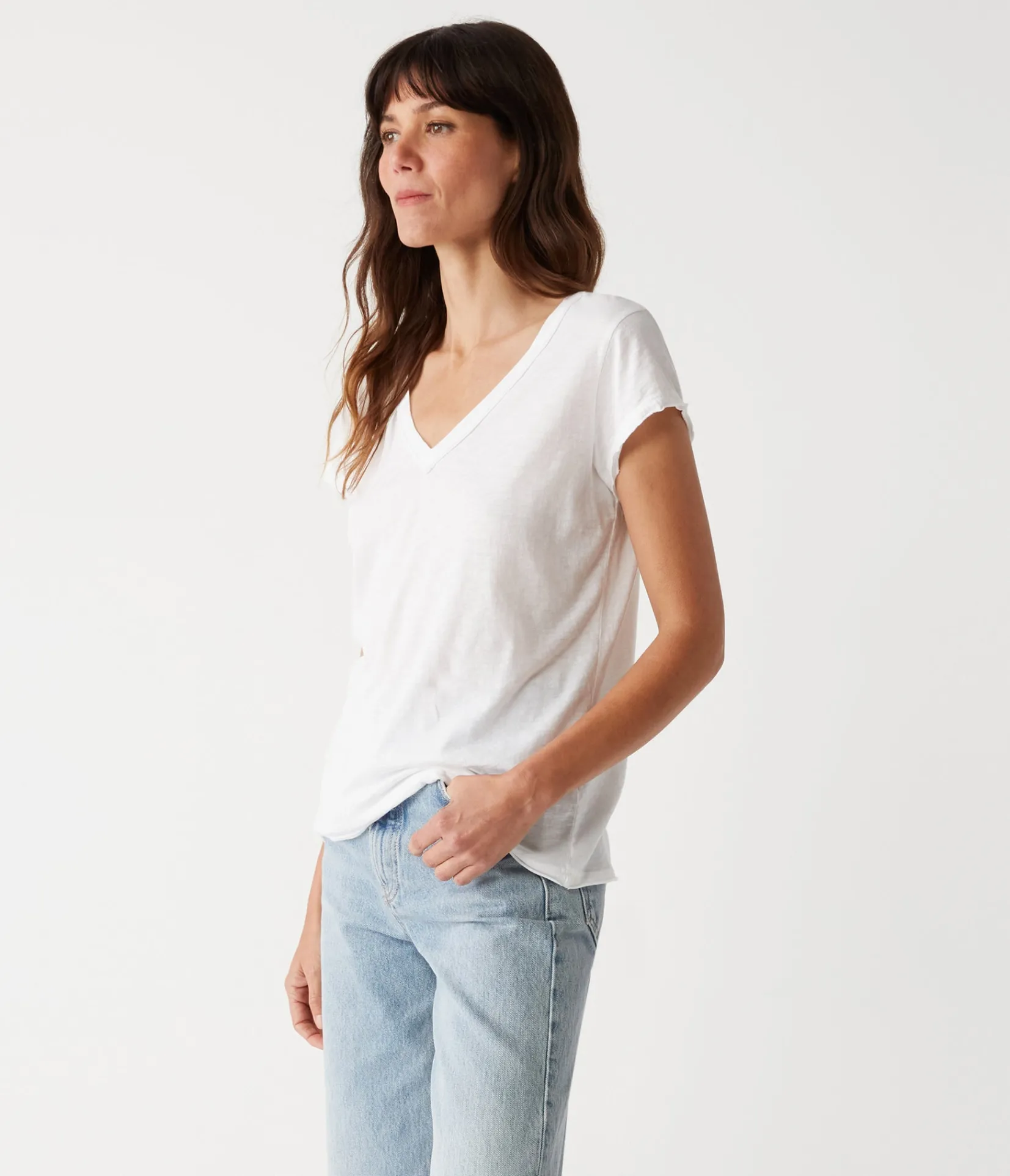 baxter_vneck_tee_13.webp Michael Stars Baxter V-Neck Tee- T-Shirts | Supima Cotton T-Shirts