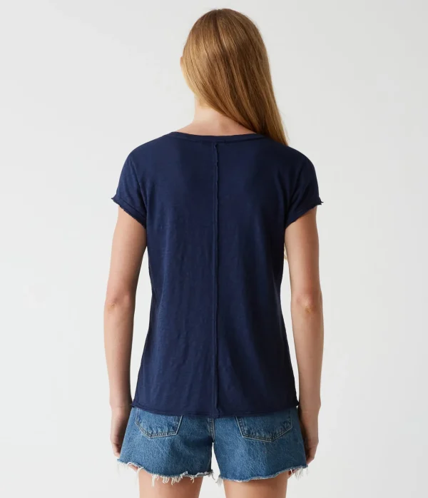Michael Stars Baxter V-Neck Tee- T-Shirts | Supima Cotton T-Shirts