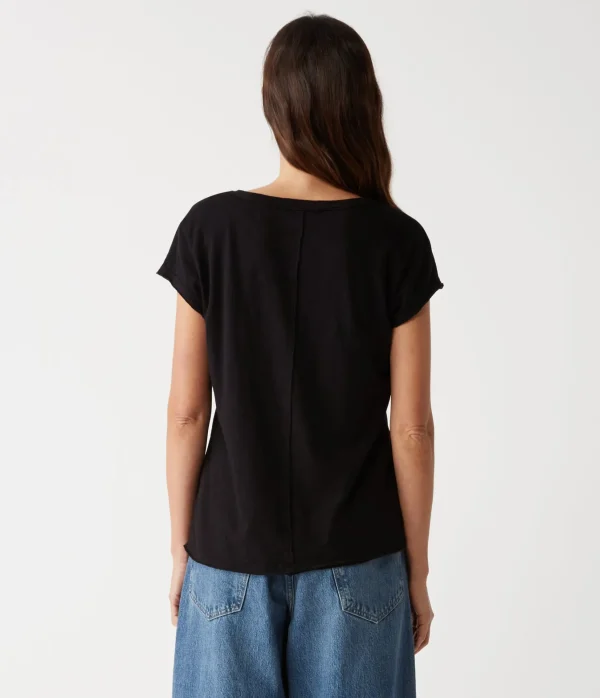 Michael Stars Baxter V-Neck Tee- T-Shirts | Supima Cotton T-Shirts