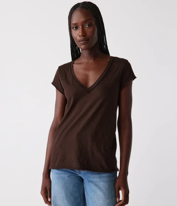 Michael Stars Baxter V-Neck Tee- T-Shirts | Supima Cotton T-Shirts