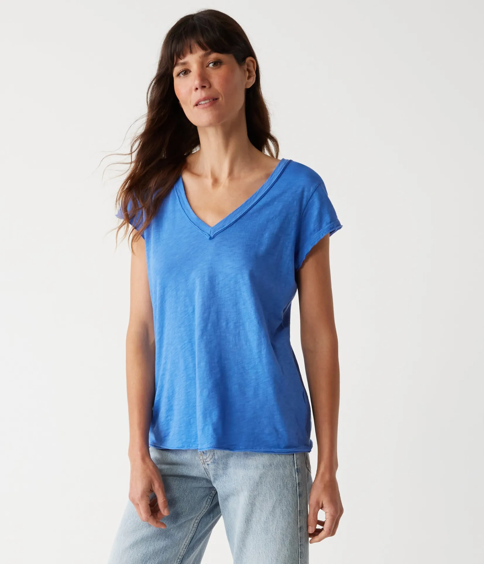 baxter_vneck_tee_46.webp Michael Stars Baxter V-Neck Tee- T-Shirts | Supima Cotton T-Shirts