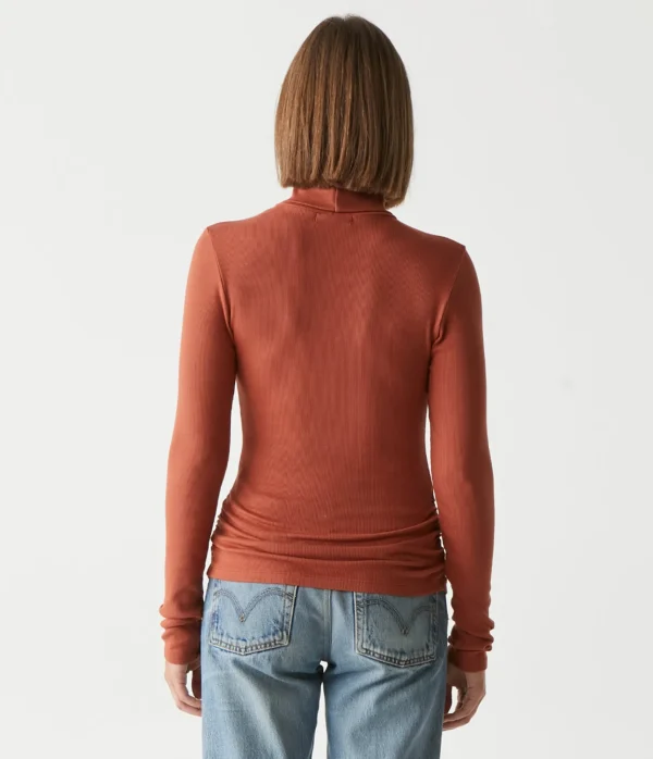 Michael Stars Beck Ribbed Turtleneck- T-Shirts | Ultra Rib T-Shirts